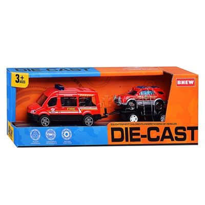 Машина "Пожарная служба" металл, вкоробке