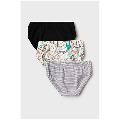 Трусы трикотажные для мальчиков - брифы, 3 шт в комплекте PLAYTODAY, 1243503