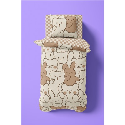 КПБ 1.5 перкаль Crazy Getup (70х70) рис. 16654-1/16400-2 Cuties