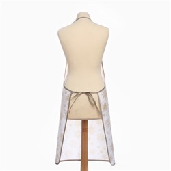 Фартук Доляна Снежинки золотые 70×80 см, 100% п/э