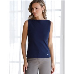 Топ из премиального хлопка с эластаном