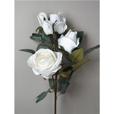 Цветок искусственный Роза 66 см белая / RW-314 /уп 24/144/