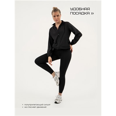 Ветровка женская Resport, р. 44, цвет чёрный, спортивная