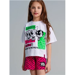 Фуфайка трикотажная для девочек (футболка)