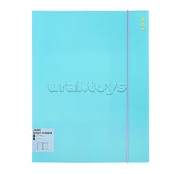 Папка на  резинках  "Pastel" A4   450 мкм, фактура "песок" вертикальная резинка,