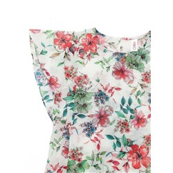Блузка женская CONTE Блузка с цветочным рисунком и широкими воланами LBL 1100