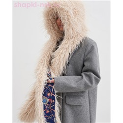 Леона экомех страус Капюшон женский (56-58)