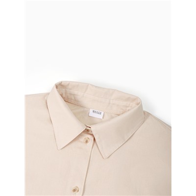 Рубашка женская с объёмными рукавами MINAKU: Casual Collection, размер 50, цвет молочный