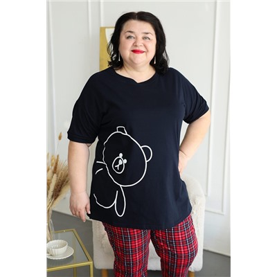 Пижама с брюками больших размеров Мишка НАТАЛИ, 1197424