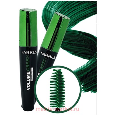 Farres Тушь Водостойкая объемная тон 4 Volume Green 6050