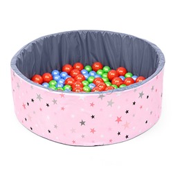 Сухой бассейн "Розовые звезды" (100см х 30см)