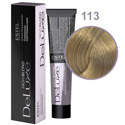 ЭстельDeLuxe High Blond Краска-уход для волос 113 Пепельно-золотистый блондин ультра 60 мл