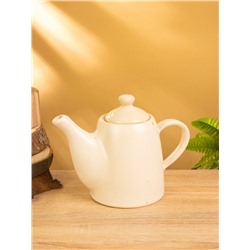 Набор чайный, чайник, 2 кружки, 27×26×16 см, керамика, молочный