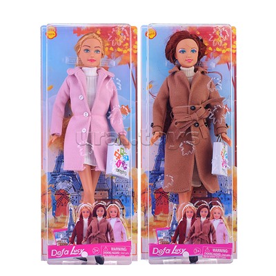 Кукла"На прогулке " в пальто и сапожках