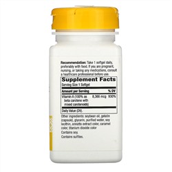 Nature's Way, Beta Carotene, 8,336 Mcg, 100 Softgels