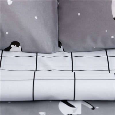 Постельное бельё 2-спальное «Этель. Пингвины», поплин