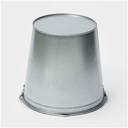 Ведро хозяйственное оцинкованное с ручкой, 12 л, d=30 см, h=26 см, ГОСТ