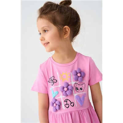 Платье трикотажное для девочек PLAYTODAY, 1240262