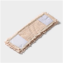 Насадка для плоской швабры «Доляна. Пастель», 40×10 см, микрофибра букли, 80 г, бежевая