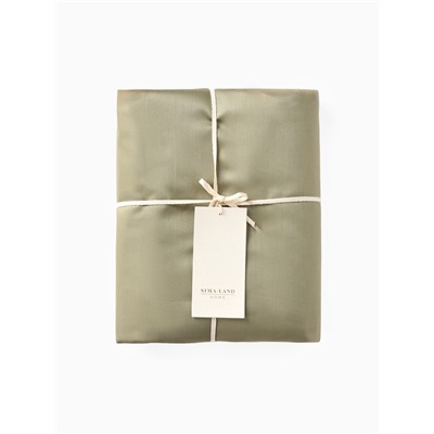 Пододеяльник 2-спальный SL Home «Олива», 180×220 см, оливковый, сатин