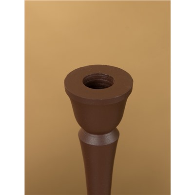 Подсвечник на 1 свечу «Шоколад», 10.5×10.5×25 см