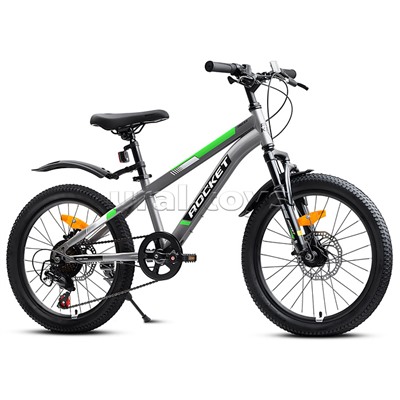 Велосипед 20" Rocket Crux 2.0 , цвет серый, размер 11"