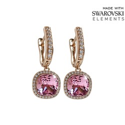 Серьги с кристаллами Swarovski