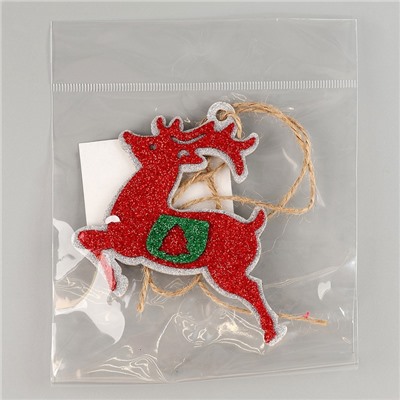 Новогоднее украшение «Олень», на клеевой основе