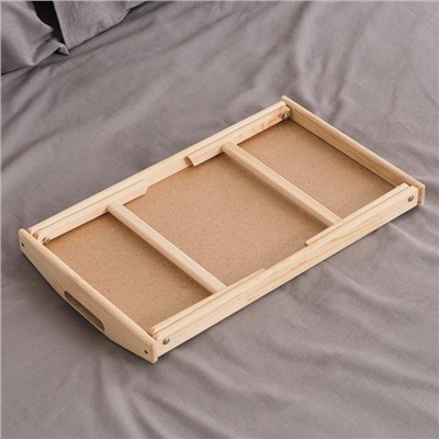 Столик для завтрака Дарим Красиво, складной, 50×30 см, с ручками, дерево