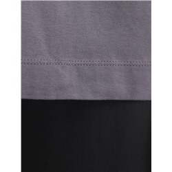 Футболка с принтом свободная эластичная из премиального хлопка