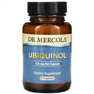 Dr. Mercola, убихинол, 150 мг, 30 капсул