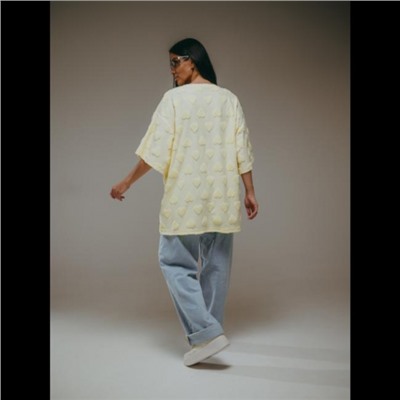 Футболка Ирбис (Махра сердца сливочное масло)