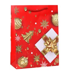 Пакет подарочный 18х24х8,5 / 5670-S /уп 12/720/ микс Новый год