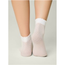 CONTE Тонкие носки с ажурным геометрическим рисунком JULIA