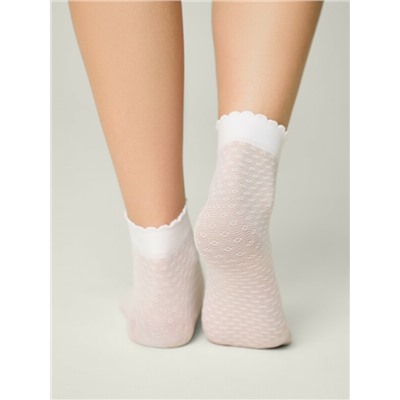 CONTE Тонкие носки с ажурным геометрическим рисунком JULIA