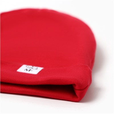 Шапка детская MINAKU Winter, размер 40 (3-6 мес.), красная