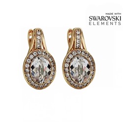 Серьги с кристаллами Swarovski