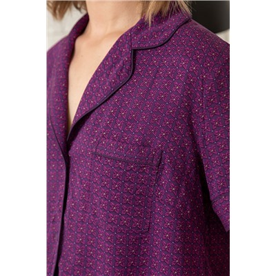 Пижама жен: куртка, шорты Mia Cara AW23WW320 Plum Jam сливовый