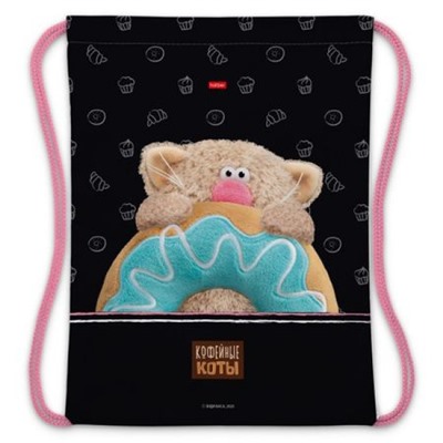 Сумка для сменной обуви 33х42 см "Кофейные коты" (091188) 18044 Хатбер