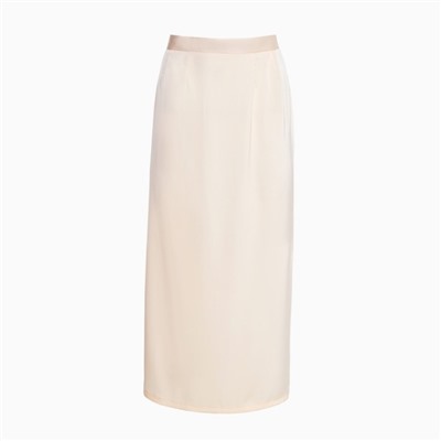 Юбка миди женская MINAKU: Silk pleasure, бежевая, размер 48