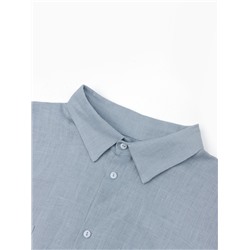 Рубашка мужская с длинным рукавом MIST, размер 56, голубая