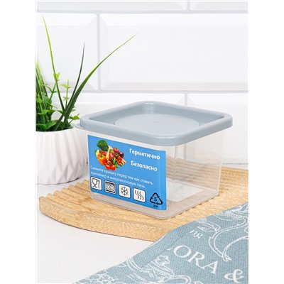 Контейнер квадратный 430 мл / 90424 /уп 120/ ДОП СКИДКА НА КОРОБ 3%