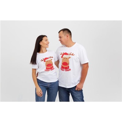 Футболка новогодняя женская KAFTAN «Merry Xmas» размер 40-42