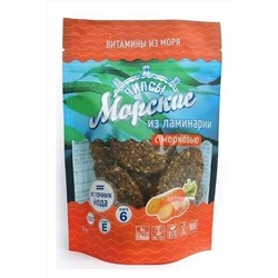 Чипсы из ламинарии "Морские" с морковью 90г ЭКОПРОДУКТЫ, 1185171