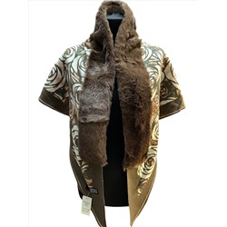 Платок-накидка с мехом