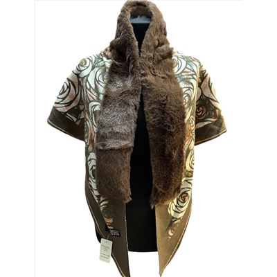 Платок-накидка с мехом