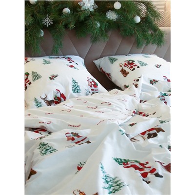 Постельное бельё 1.5-спальное «Этель. Новогодний лес», поплин