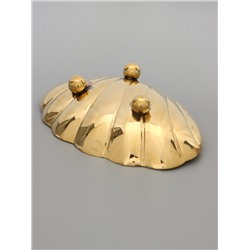 УЦЕНКА Блюдо «Ракушка» латунь 13×9×3.5 см