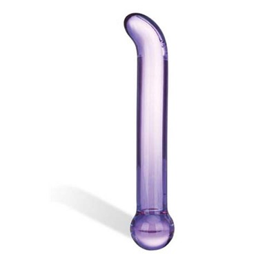 Гладкий стеклянный стимулятор G-Spot Tickler - 17 см.