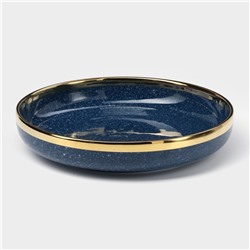 Тарелка глубокая керамическая «Ночное небо», 800 мл, d=21 см, цвет синий